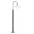Garden Lamp Post Curved Design in Aluminium Hand Decorated - Campobasso