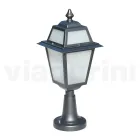 Garden lamp in Anthracite Aluminium and Sandblasted Glass - Elric Viadurini
