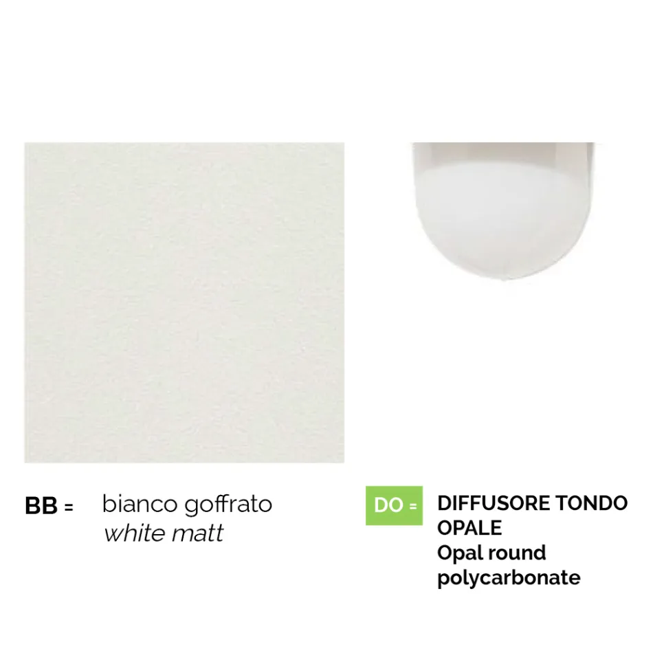 White aluminium garden lamp with 1 light produced in Italy, Anusca Viadurini