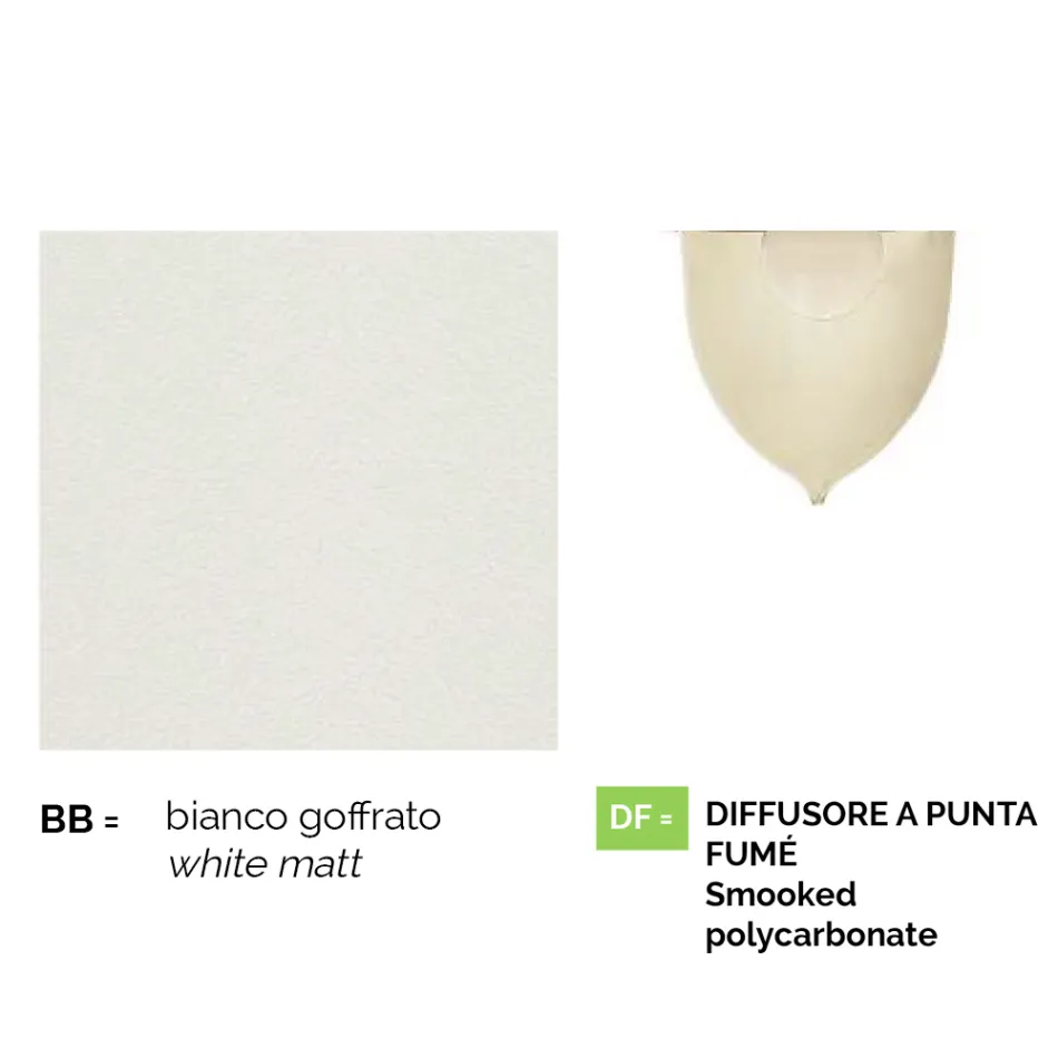 White aluminium garden lamp with 1 light produced in Italy, Anusca Viadurini