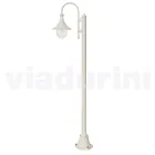 White aluminium garden lamp with 1 light produced in Italy, Anusca Viadurini