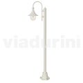 White aluminium garden lamp with 1 light produced in Italy, Anusca