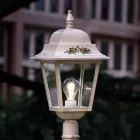 Aluminium Garden Lamp Post Classic Hand Painted Decoration - Gorizia Viadurini