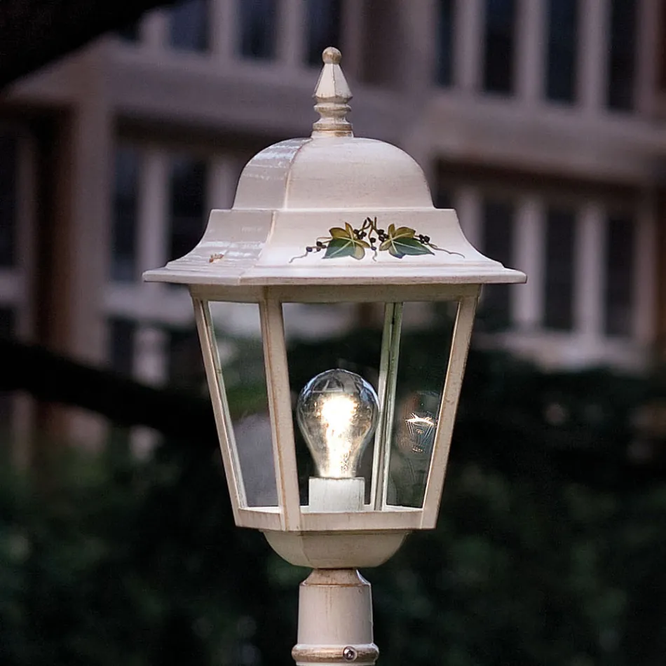 Aluminium Garden Lamp Post Classic Hand Painted Decoration - Gorizia Viadurini