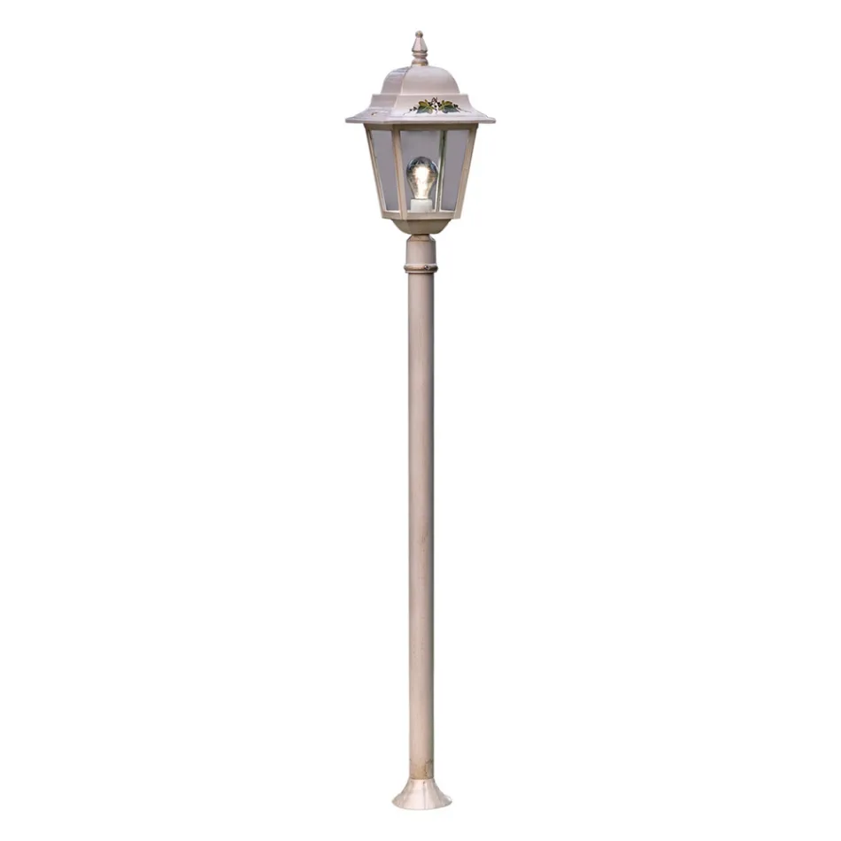 Aluminium Garden Lamp Post Classic Hand Painted Decoration - Gorizia Viadurini