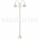 Garden lamp in white die-cast aluminium made Italy, Anusca Viadurini