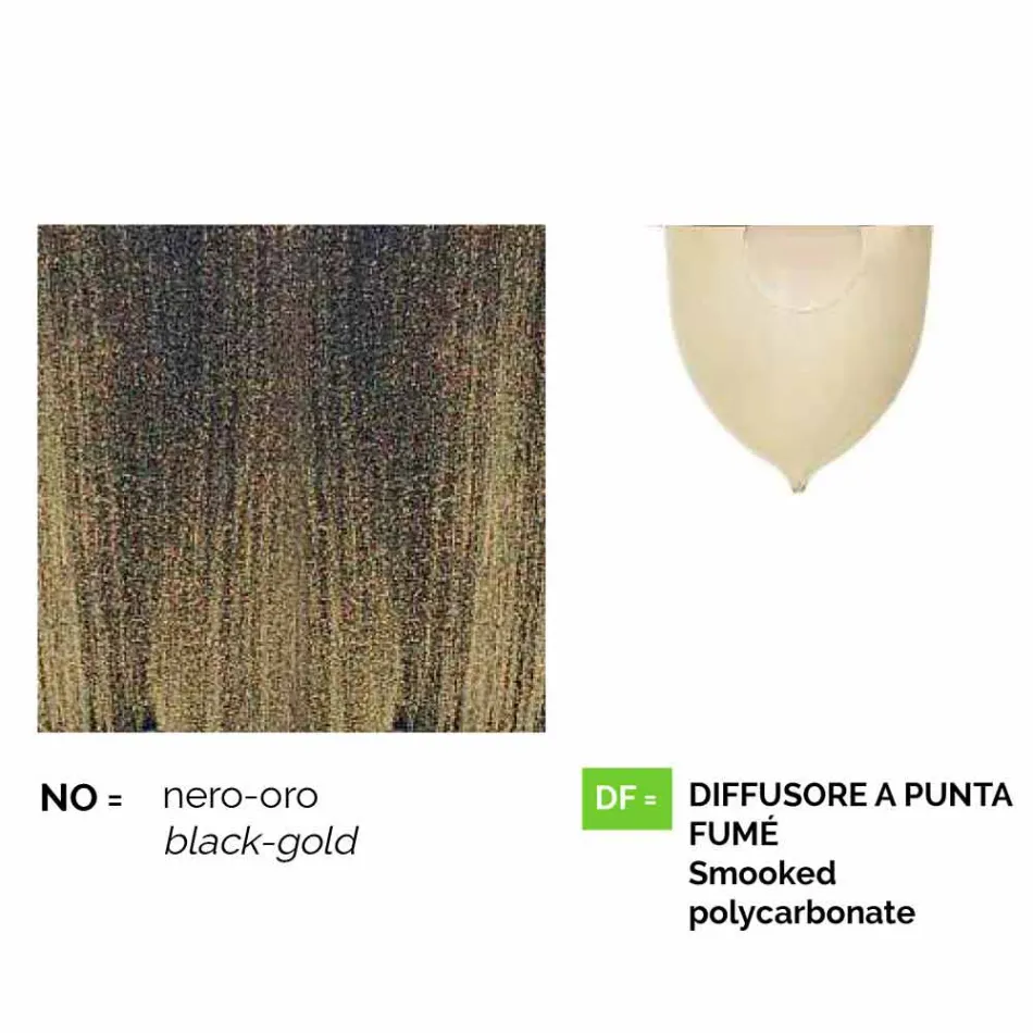 Garden lamp in die-cast aluminium made in Italy, Anusca Viadurini