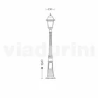 Garden lamp in die-cast aluminium made in Italy, Aquilina Viadurini