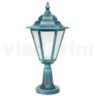 Garden lamp in sandblasted glass and 5 aluminium finishes - Pinako Viadurini