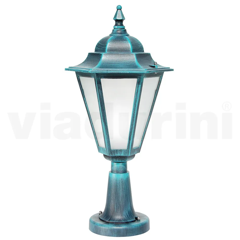 Garden lamp in sandblasted glass and 5 aluminium finishes - Pinako Viadurini