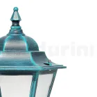 Garden lamp in sandblasted glass and 5 aluminium finishes - Pinako Viadurini