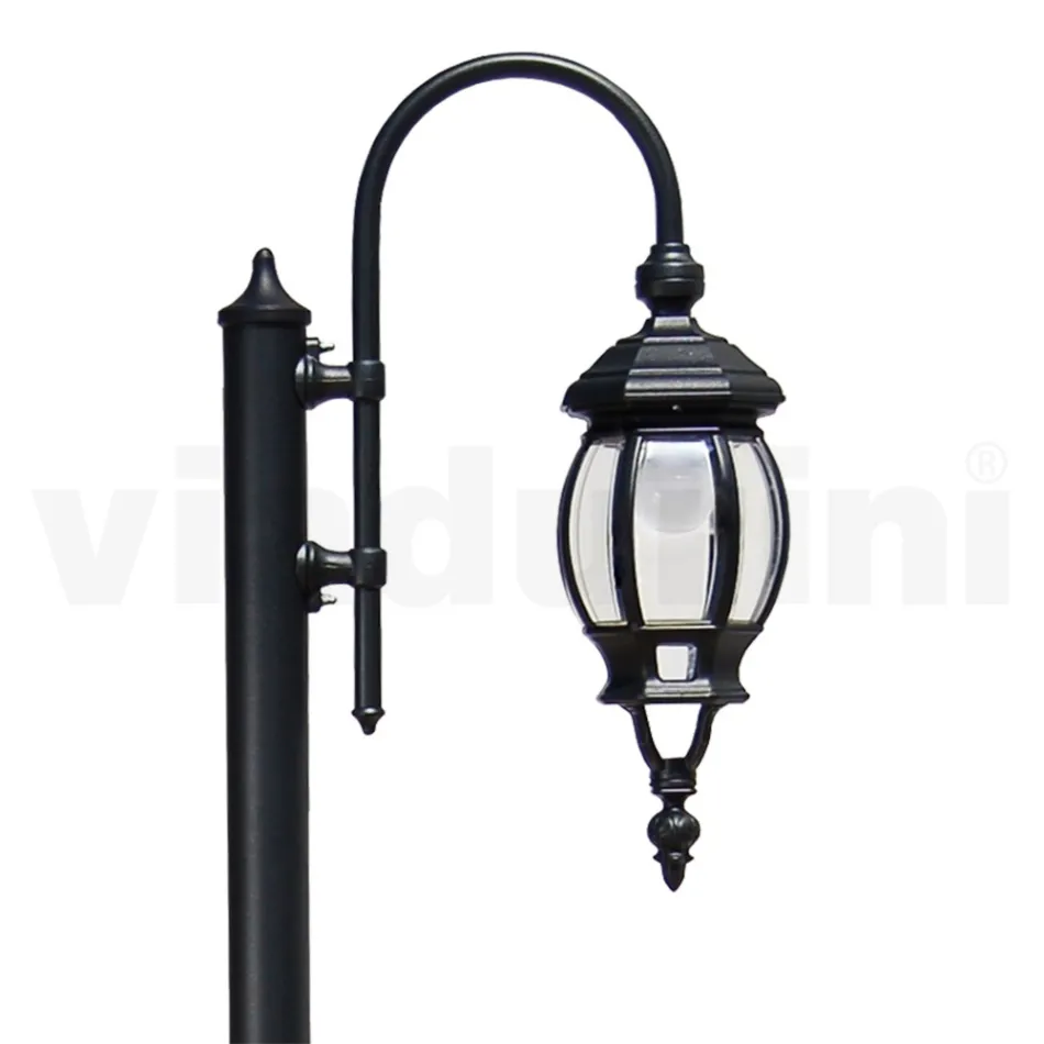 Vintage Garden Lamp in Anthracite Aluminium Made in Italy - Empire Viadurini