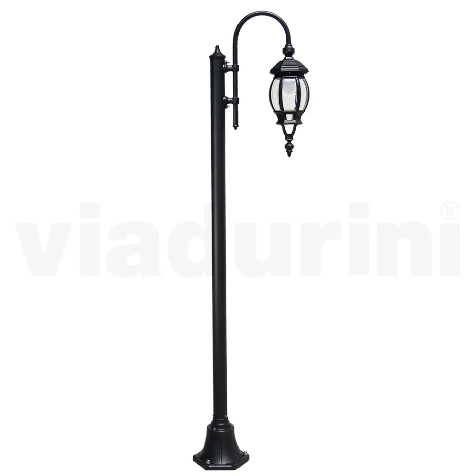 Vintage Garden Lamp in Anthracite Aluminium Made in Italy - Empire Viadurini
