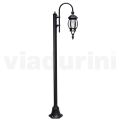 Vintage Garden Lamp in Anthracite Aluminium Made in Italy - Empire