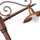 Vintage Garden Lamp in Aluminium and Brass Made in Italy - Adela Viadurini