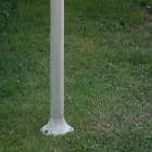 Outdoor Street Lamp White Aluminium and Hand Painted Flowers Decor - Imperia Viadurini