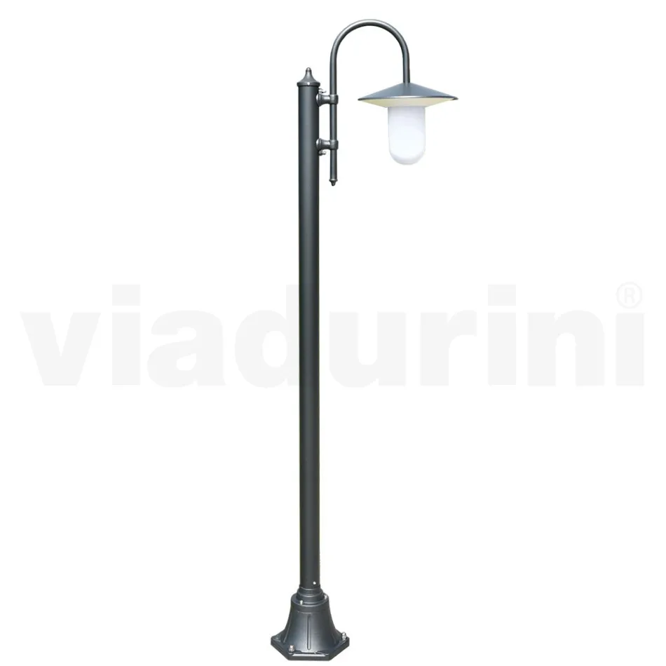 Vintage Style Outdoor Lamp in Anthracite Aluminium Made in Italy - Belen Viadurini