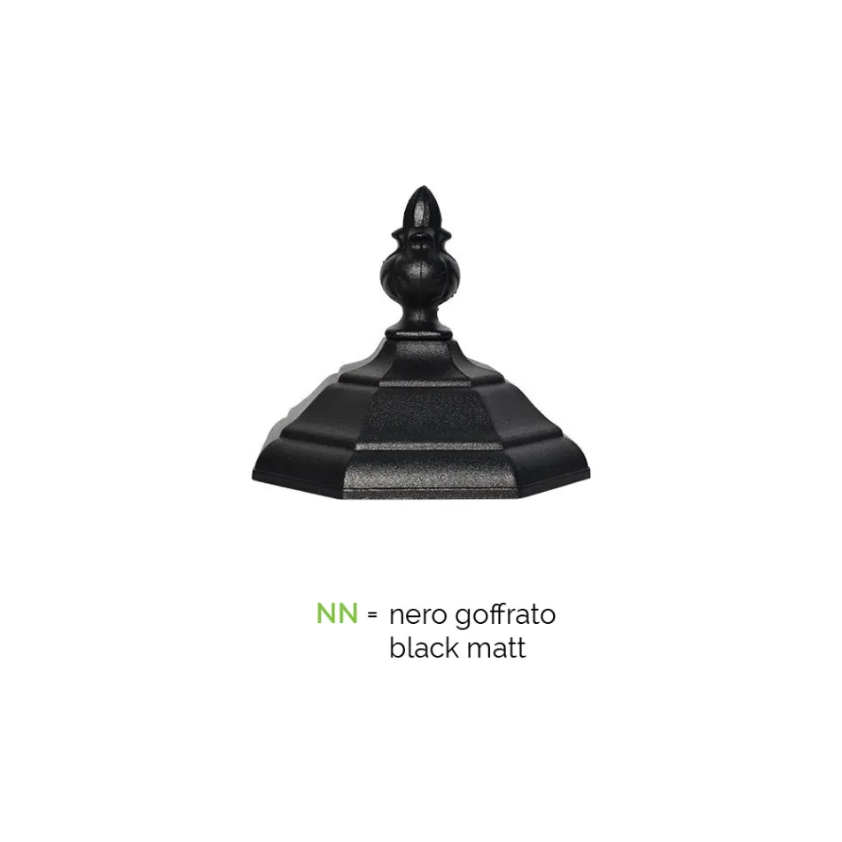 Garden Lamp 2 Lights in Aluminium Vintage Style Made in Italy - Leona Viadurini