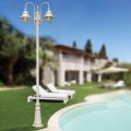 Garden Lamp with 3 Lights in Aluminium Made in Italy - Cassandra