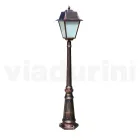 Vintage Style Garden Lamp in Aluminium and Glass Made in Italy - Doroty Viadurini