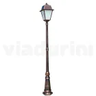 Vintage Style Garden Lamp in Aluminium and Glass Made in Italy - Doroty Viadurini