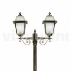 Outdoor lamp with two lights in aluminium made in Italy, Kristel Viadurini