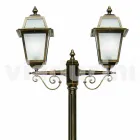 Outdoor lamp with two lights in aluminium made in Italy, Kristel Viadurini