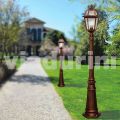 Outdoor lamppost made with die-cast aluminium, made in Italy, Kristel