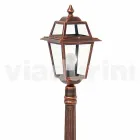 Outdoor lamp post in die-cast aluminium made in Italy, Kristel Viadurini