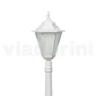 Vintage Outdoor Lamp in White Aluminium Made in Italy - Terella Viadurini