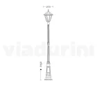 Vintage Outdoor Lamp in White Aluminium Made in Italy - Terella Viadurini
