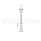 Vintage Outdoor Lamp in White Aluminium Made in Italy - Terella Viadurini