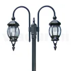 Lamppost Vintage Style 2 Lights in Anthracite Aluminium Made in Italy - Empire Viadurini