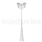 Vintage Style Street Lamp 3 Lights in Aluminium and Glass Made in Italy - Terella Viadurini