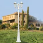 Vintage Style Street Lamp 3 Lights in Aluminium and Glass Made in Italy - Terella Viadurini