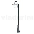 Vintage Style Street Lamp in Anthracite Grey Aluminium Made in Italy - Belen Viadurini