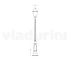 Vintage Outdoor Lamp in Aluminium Made in Italy - Bonaria Viadurini