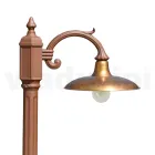 Vintage Lamp in Aluminium with Diffuser in Brass Made in Italy - Adela Viadurini