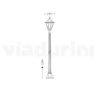 Vintage Outdoor Lamp in White Aluminium Made in Italy - Terella Viadurini