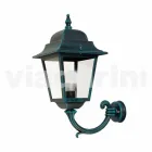 Wall garden aluminium lantern made in Italy, Aquilina Viadurini