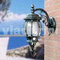 Garden wall lantern made with aluminium, produced in Italy, Anika