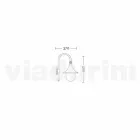 Wall lantern for outdoor use in aluminium produced in Italy, Anusca Viadurini