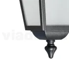 Garden Ceiling Lantern in Anthracite Aluminium and Sandblasted Glass - Elric Viadurini