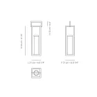 Outdoor Lantern with Black Aluminium Structure Made in Italy - Eve Viadurini