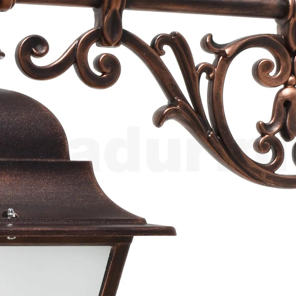 Outdoor Lantern in Glass and Aluminium in 5 Different Finishes - Alchemist Viadurini