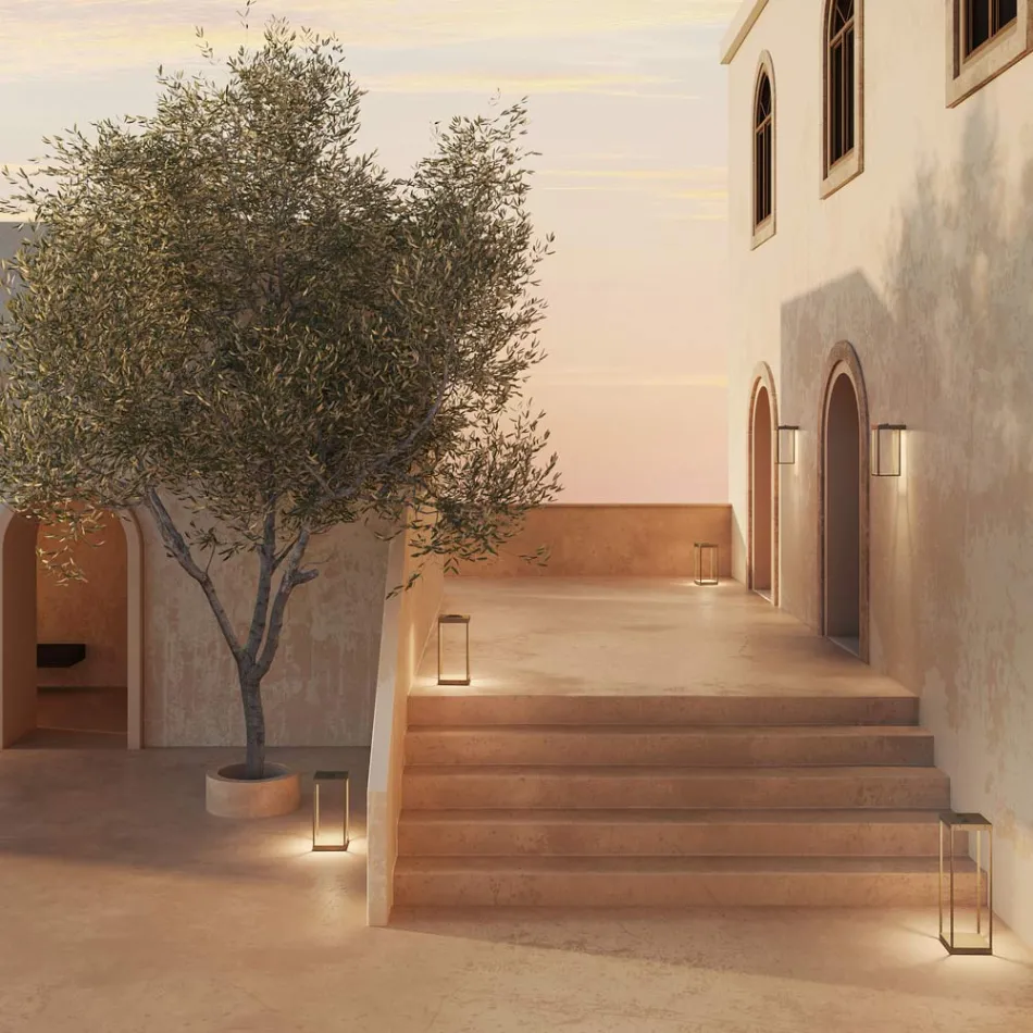 Outdoor Lantern Made of Brass Made in Italy - Sunny Viadurini