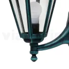 Garden Lantern in Transparent Glass and 5 Aluminium Finishes - Pinako Viadurini
