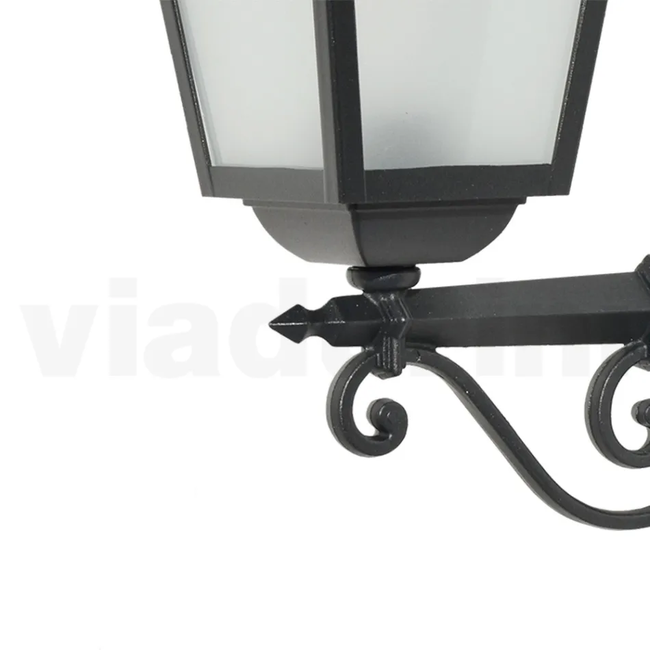 Wall Lantern in Die-Cast Aluminium and Glass Diffuser - Scintilla Viadurini