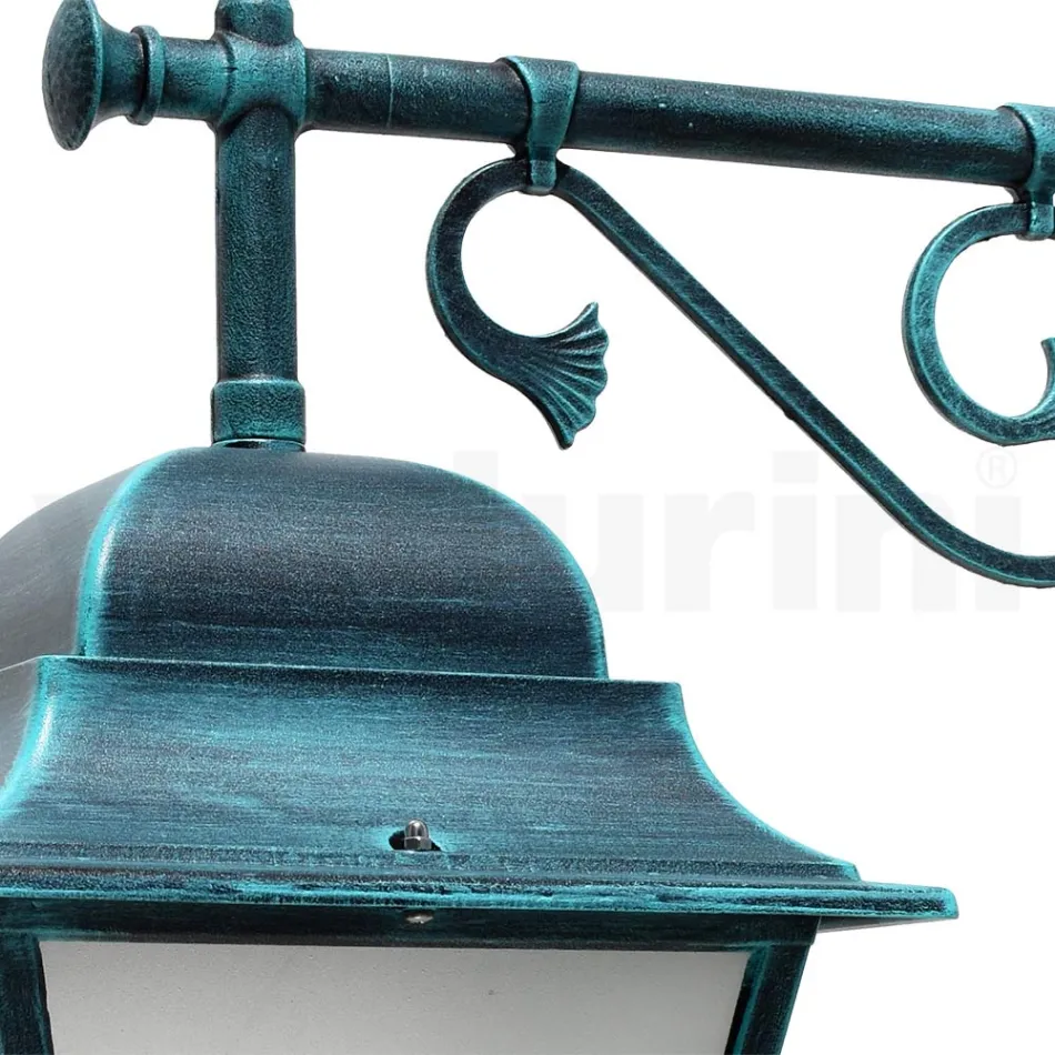 Outdoor Wall Lantern in Aluminium and Sandblasted Glass - Alchemist Viadurini