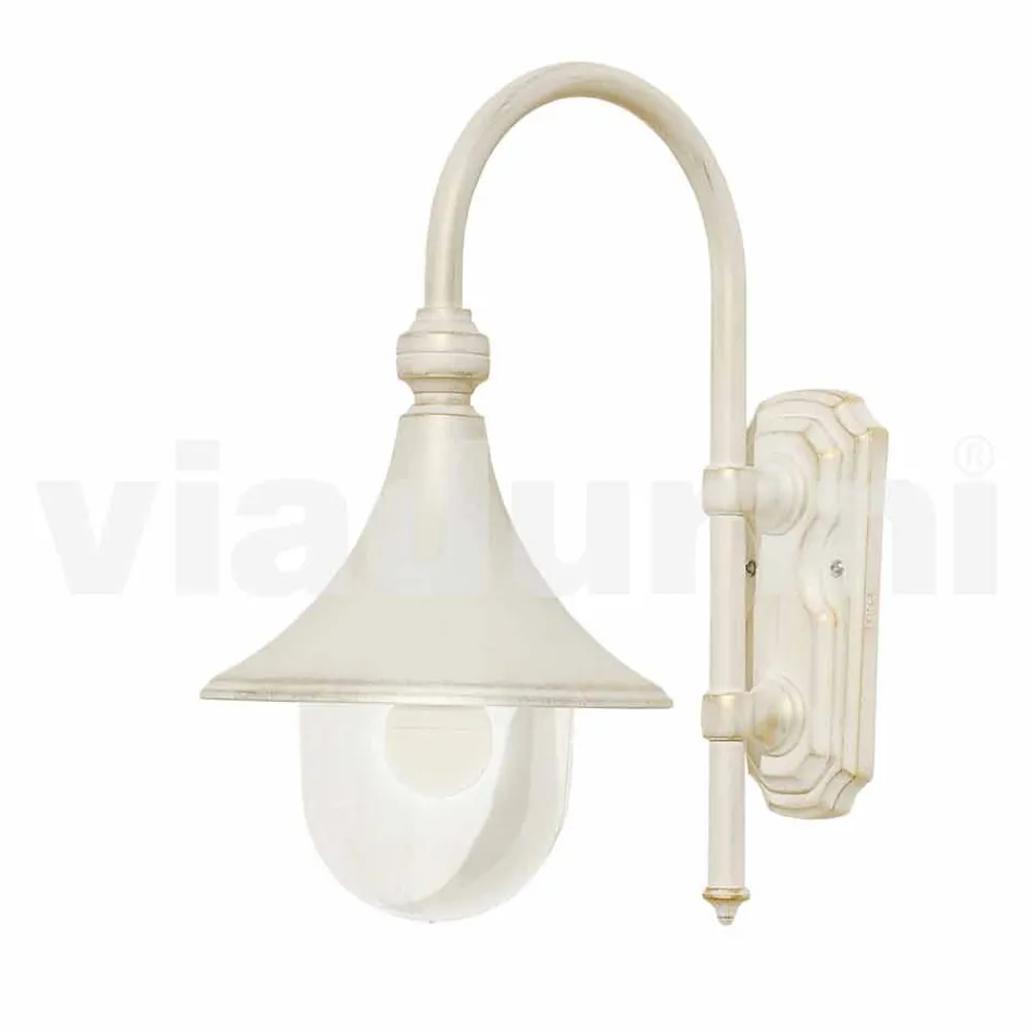 Anusca wall lantern for outdoor use in white aluminium made in Italy Viadurini